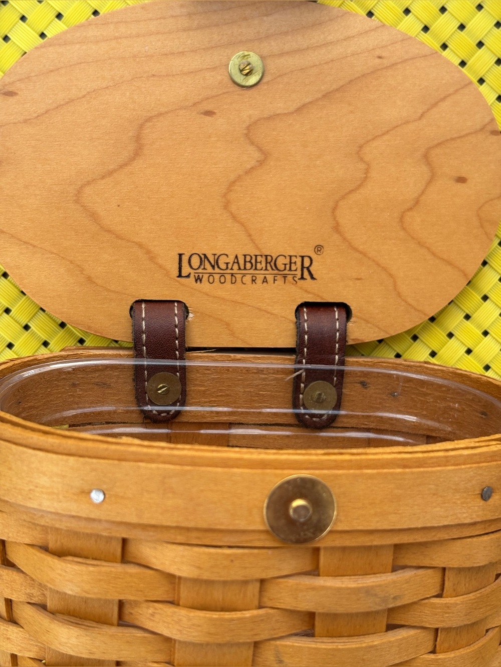 Longaberger Vintage Saddleback Crossbody Basket Purse - Picture 4 of 12